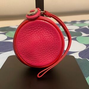 Cole Haan Leather Round Wristlet/Coin Purse